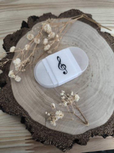 Temperówka z gumką do ścierania - Klucz wiolinowy