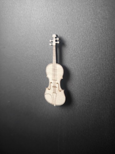 Skrzypce - Magnes ze sklejki - Prezent dla muzyka - Magnes