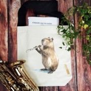 Flet - Kapibara - Prezent dla flecisty - Torba na ramię