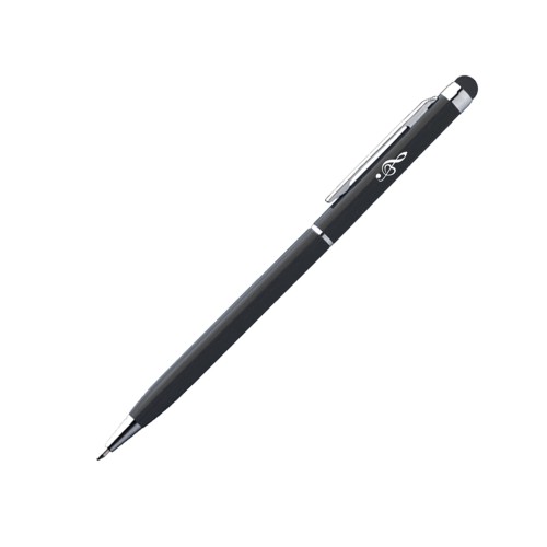 Długopis metalowy touchpen - Klucz wiolinowy serce