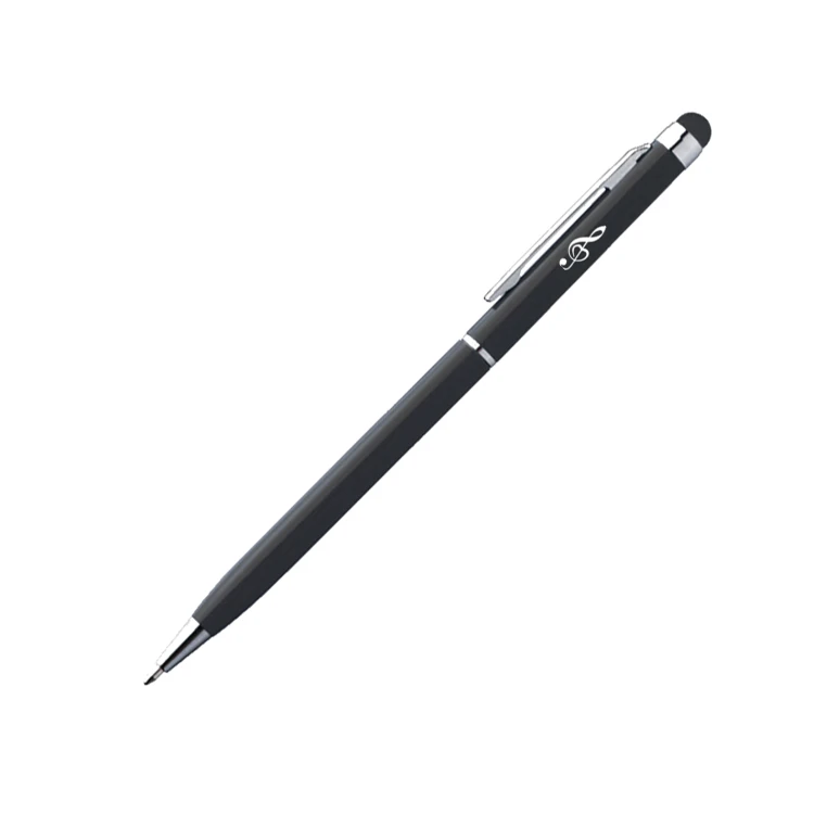 Długopis metalowy touchpen - Klucz wiolinowy serce
