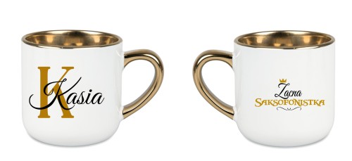 Saksofon - Zacna saksofonistka / Zacny saksofonista - Personalizacja - Kubek elegant