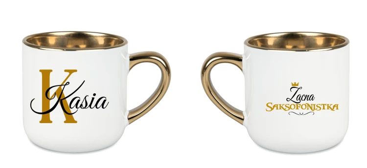 Saksofon - Zacna saksofonistka / Zacny saksofonista - Personalizacja - Kubek elegant
