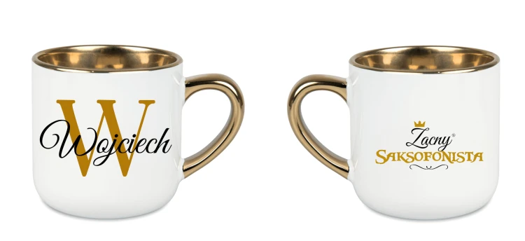 Saksofon - Zacna saksofonistka / Zacny saksofonista - Personalizacja - Kubek elegant