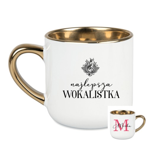 Wokalista / Wokalistla - Najlepsza wokalistka / wokalista - Prezent dla wokalisty - Personalizacja - Kubek elegant