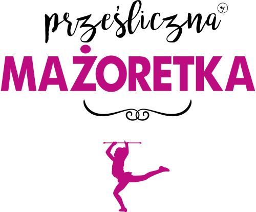 Mażoretka - Prześliczna mażoretka - Naklejka papierowa z efektem holograficznym
