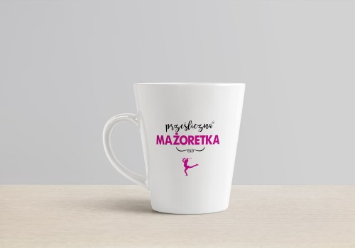 Mażoretka - Prezent dla mażoretki - Prześliczna mażoretka - Kubek latte