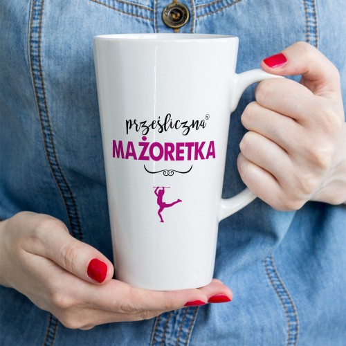 Mażoretka - Prezent dla mażoretki - Prześliczna mażoretka - Kubek latte