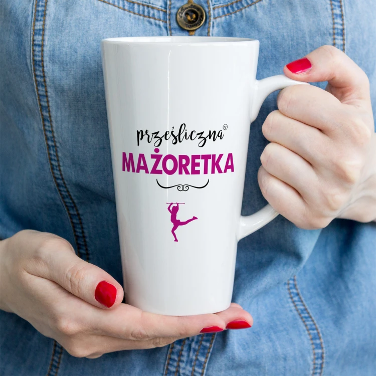 Mażoretka - Prezent dla mażoretki - Prześliczna mażoretka - Kubek latte