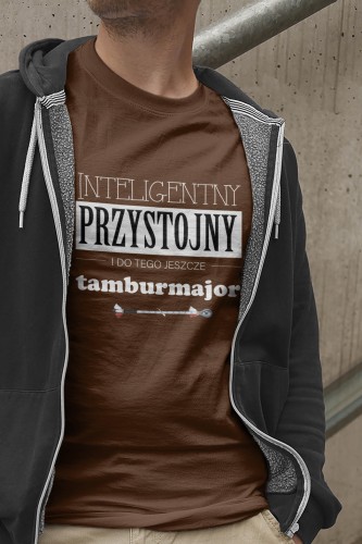 Tamburmajor - Tamburmajorka - Przystojny tamburmajor - Prezent dla tamburmajora - Koszulka