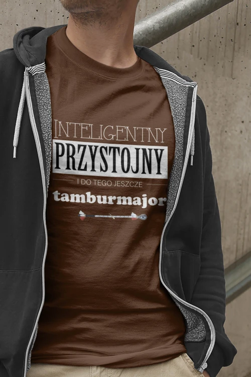 Tamburmajor - Tamburmajorka - Przystojny tamburmajor - Prezent dla tamburmajora - Koszulka