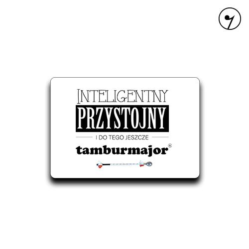 Tamburmajor - Tamburmajorka - Przystojny tamburmajor - Prezent dla tamburmajora - Magnes