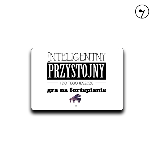 Fortepian - Pianino - Pianista - Przystojny gra na fortepianie - Magnes