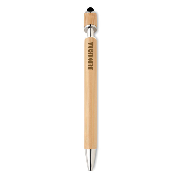 Długopis bambusowy touch pen - Nazwa szkoły
