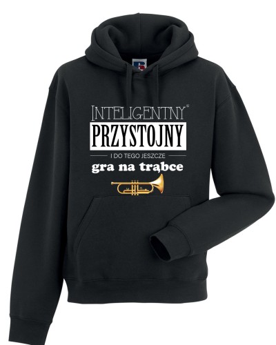 Trąbka - Przystojny, inteligentny, gra na trąbce - Prezent dla trębacza - Bluza