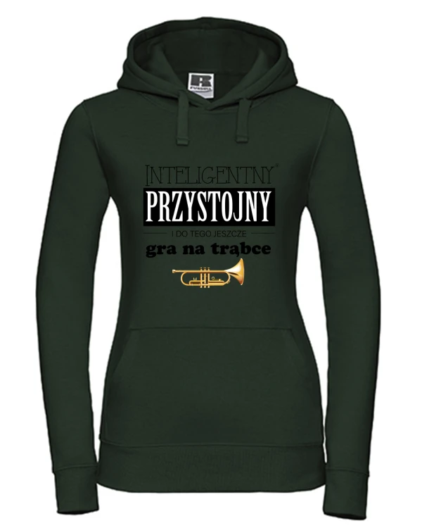 Trąbka - Przystojny, inteligentny, gra na trąbce - Prezent dla trębacza - Bluza