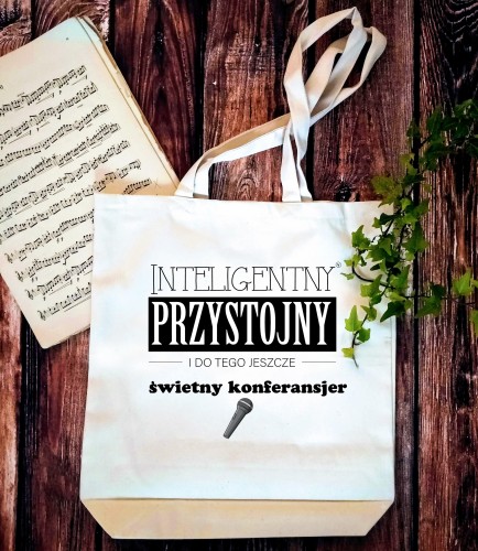 Konferansjer - Przystojny i do tego świetny konferansjer - Prezent dla konferansjera - Torba 2 ucha