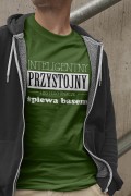 Bas - Przystojny śpiewa basem - Prezent dla basa - Koszulka