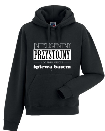 Bas - Inteligentny, Przystojny śpiewa basem - Prezent dla basa - Prezent dla wokalisty - Prezent dla chórzysty - Bluza