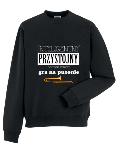 Puzon - Przystojny, inteligentny, gra na puzonie - Prezent dla puzonisty - Bluza