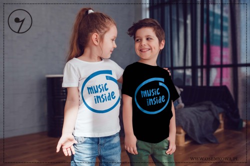 Music Inside - Biała i Czarna Koszulka dziecięca (1).jpg