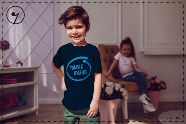 Music Inside - Granatowa Koszulka dziecięca.jpg