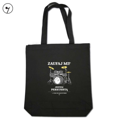 Zaufaj mi jestem perkusista - torba eko czarna.jpg