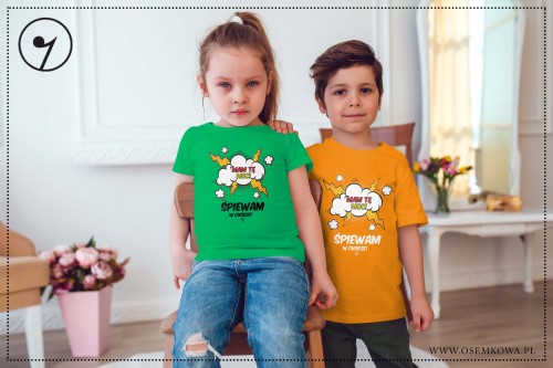Trawiasta i Pomaranczowa Koszulka dziecięca - Mam te moc.jpg