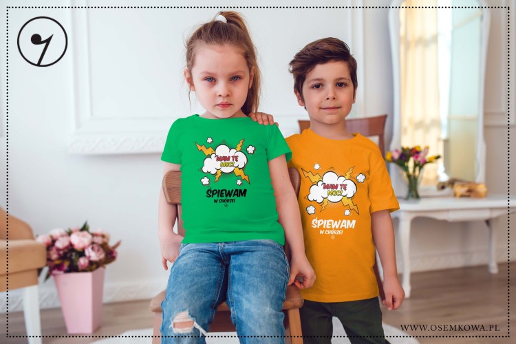 Trawiasta i Pomaranczowa Koszulka dziecięca - Mam te moc.jpg
