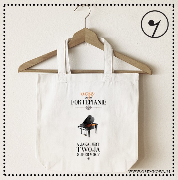 Nauczyciel fortepianu - Fortepian - Uczę gry na fortepianie - Torba 2 ucha