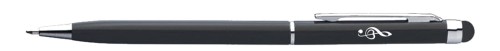 Długopis metalowy touchpen - Klucz wiolinowy serce
