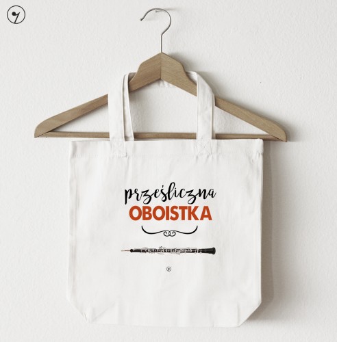 Obój - Oboistka - Prezent dla oboistki - Prześliczna oboistka - Torba z 2 uchami