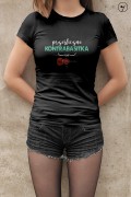 Kontrabas - Kontrabasistka - Prześliczna kontrabasistka - Prezent dla kontrabasistki - koszulka