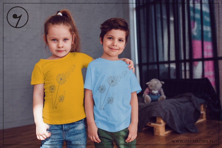 Dmuchawce - Gold i Blekitna Koszulka dziecięca GingerCat & Osemkowa.jpg