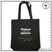 Piękna i do tego śpiewa z nut Torba eko czarna.jpg