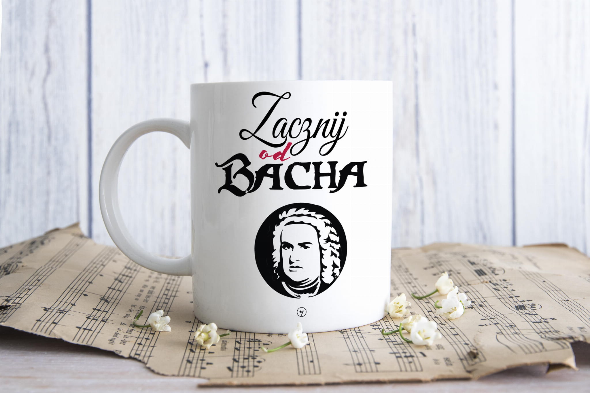 Bach - Zacznij od Bacha - Kubek ceramiczny, muzyczny kubek
