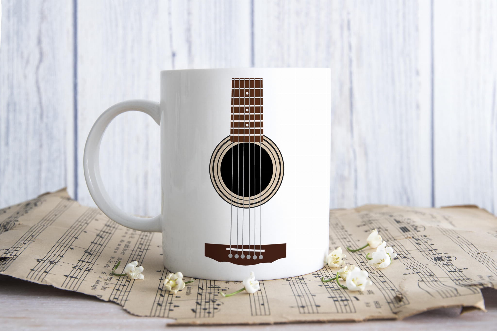 Gitara - Kubek ceramiczny